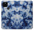 W3439 Tissu Indigo Tie Dye Etui Coque Housse et Flip Housse Cuir pour Google Pixel 5