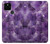 W3713 Graphique violet améthyste à quartz imprimé Etui Coque Housse et Flip Housse Cuir pour Google Pixel 5