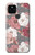 W3716 Motif floral rose Etui Coque Housse et Flip Housse Cuir pour Google Pixel 5
