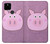 W3269 Porc Dessin animé Etui Coque Housse et Flip Housse Cuir pour Google Pixel 4a 5G