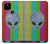 W3437 Extraterrestre Aucun signal Etui Coque Housse et Flip Housse Cuir pour Google Pixel 4a 5G