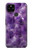 W3713 Graphique violet améthyste à quartz imprimé Etui Coque Housse et Flip Housse Cuir pour Google Pixel 4a 5G