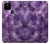W3713 Graphique violet améthyste à quartz imprimé Etui Coque Housse et Flip Housse Cuir pour Google Pixel 4a 5G
