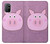 W3269 Porc Dessin animé Etui Coque Housse et Flip Housse Cuir pour OnePlus 8T