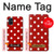 W2951 Rouge Pois Etui Coque Housse et Flip Housse Cuir pour Samsung Galaxy M51