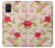 W3037 Jolie Flora Rose Cottage Etui Coque Housse et Flip Housse Cuir pour Samsung Galaxy M51