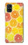 W3408 citron Etui Coque Housse et Flip Housse Cuir pour Samsung Galaxy M51