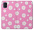 W3500 Motif floral rose Etui Coque Housse et Flip Housse Cuir pour Samsung Galaxy M51