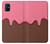 W3754 Cornet de crème glacée à la fraise Etui Coque Housse et Flip Housse Cuir pour Samsung Galaxy M51