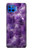 W3713 Graphique violet améthyste à quartz imprimé Etui Coque Housse et Flip Housse Cuir pour Motorola Moto G 5G Plus