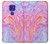 W3444 Art numérique liquide coloré Etui Coque Housse et Flip Housse Cuir pour Motorola Moto G9 Play