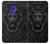 W3619 Lion noir gothique Etui Coque Housse et Flip Housse Cuir pour Motorola Moto G9 Play