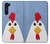 W3254 Poulet Dessin animé Etui Coque Housse et Flip Housse Cuir pour Motorola Edge