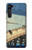 W3347 Utagawa Hiroshige douche soudaine Etui Coque Housse et Flip Housse Cuir pour Motorola Edge