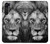 W3372 Lion Visage Etui Coque Housse et Flip Housse Cuir pour Motorola Edge