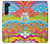 W3407 hippie Art Etui Coque Housse et Flip Housse Cuir pour Motorola Edge