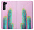 W3673 Cactus Etui Coque Housse et Flip Housse Cuir pour Motorola Edge