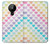 W3499 Motif coloré coeur Etui Coque Housse et Flip Housse Cuir pour Nokia 5.3