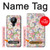 W3688 Motif d'art floral floral Etui Coque Housse et Flip Housse Cuir pour Nokia 5.3