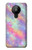 W3706 Arc-en-ciel pastel Galaxy Pink Sky Etui Coque Housse et Flip Housse Cuir pour Nokia 5.3