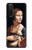 W3471 Lady hermine Leonardo da Vinci Etui Coque Housse et Flip Housse Cuir pour Sony Xperia 5 II