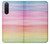 W3507 Coloré Arc-en-ciel pastel Etui Coque Housse et Flip Housse Cuir pour Sony Xperia 5 II