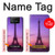 W3447 Paris Eiffel Le coucher du soleil Etui Coque Housse et Flip Housse Cuir pour ASUS ZenFone 7 Pro