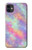 W3706 Arc-en-ciel pastel Galaxy Pink Sky Etui Coque Housse et Flip Housse Cuir pour iPhone 11