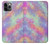 W3706 Arc-en-ciel pastel Galaxy Pink Sky Etui Coque Housse et Flip Housse Cuir pour iPhone 11 Pro