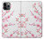 W3707 Fleur de cerisier rose fleur de printemps Etui Coque Housse et Flip Housse Cuir pour iPhone 11 Pro