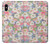 W3688 Motif d'art floral floral Etui Coque Housse et Flip Housse Cuir pour iPhone X, iPhone XS