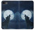 W3693 Pleine lune du loup blanc sinistre Etui Coque Housse et Flip Housse Cuir pour iPhone 7, iPhone 8, iPhone SE (2020) (2022)