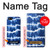 W3671 Tie Dye bleu Etui Coque Housse et Flip Housse Cuir pour iPhone 5C