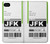 W3664 Étiquette de bagages de voyage aérien Etui Coque Housse et Flip Housse Cuir pour iPhone 4 4S