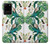 W3697 Oiseaux de la vie des feuilles Etui Coque Housse et Flip Housse Cuir pour Samsung Galaxy S20 Plus, Galaxy S20+