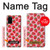 W3719 Modèle de fraise Etui Coque Housse et Flip Housse Cuir pour Samsung Galaxy S20 Plus, Galaxy S20+