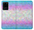 W3747 Polygone de drapeau trans Etui Coque Housse et Flip Housse Cuir pour Samsung Galaxy S20 Ultra