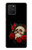 W3753 Roses de crâne gothique sombre Etui Coque Housse et Flip Housse Cuir pour Samsung Galaxy S10 Lite