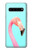 W3708 Flamant rose Etui Coque Housse et Flip Housse Cuir pour Samsung Galaxy S10 5G