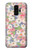 W3688 Motif d'art floral floral Etui Coque Housse et Flip Housse Cuir pour Samsung Galaxy S9 Plus