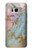 W3717 Imprimé graphique en marbre bleu pastel or rose Etui Coque Housse et Flip Housse Cuir pour Samsung Galaxy S8