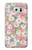 W3688 Motif d'art floral floral Etui Coque Housse et Flip Housse Cuir pour Samsung Galaxy S6