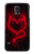 W3682 Cœur du diable Etui Coque Housse et Flip Housse Cuir pour Samsung Galaxy S5