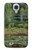 W3674 Claude Monet La passerelle japonaise et la piscine de nénuphars Etui Coque Housse et Flip Housse Cuir pour Samsung Galaxy S4