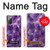 W3713 Graphique violet améthyste à quartz imprimé Etui Coque Housse et Flip Housse Cuir pour Samsung Galaxy Note 20