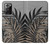 W3692 Feuilles de palmier gris noir Etui Coque Housse et Flip Housse Cuir pour Samsung Galaxy Note 20 Ultra, Ultra 5G