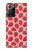 W3719 Modèle de fraise Etui Coque Housse et Flip Housse Cuir pour Samsung Galaxy Note 20 Ultra, Ultra 5G