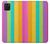 W3678 Vertical arc-en-ciel coloré Etui Coque Housse et Flip Housse Cuir pour Samsung Galaxy Note10 Lite