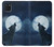 W3693 Pleine lune du loup blanc sinistre Etui Coque Housse et Flip Housse Cuir pour Samsung Galaxy Note10 Lite