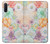 W3705 Fleur florale pastel Etui Coque Housse et Flip Housse Cuir pour Samsung Galaxy Note 10